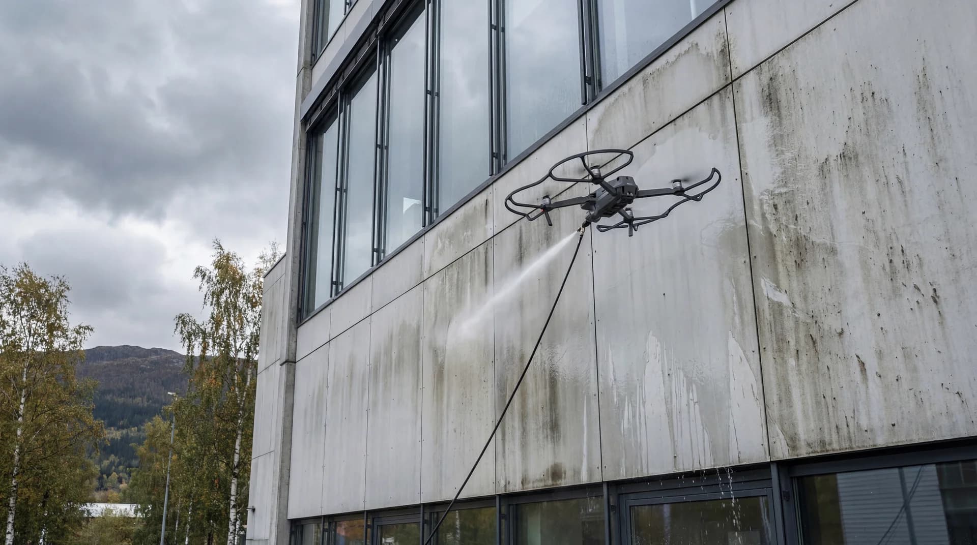 Fasadevask av næringsbygg: Komplett guide for driftsansvarlige i 2026