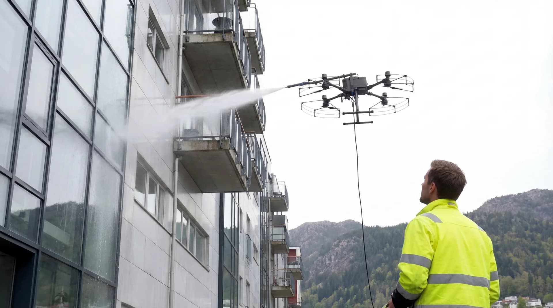 Dronevasking utført av Nordic 360 AS