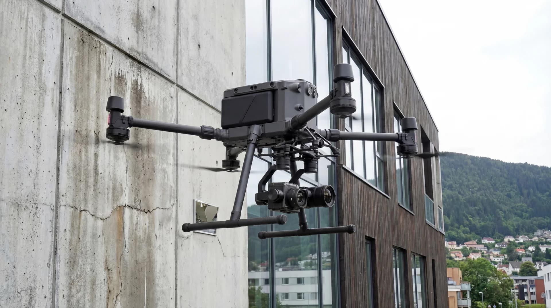 Fasade- og takinspeksjon med drone
